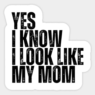 Yes, I Know I Look Like My Mom Sticker